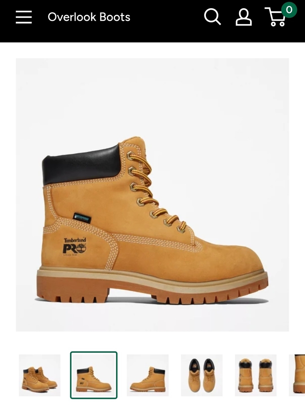Womens Timberland PRO Wheat/Tan Work Boot With Steel Toe